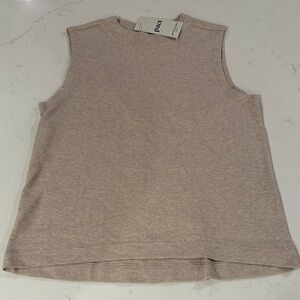 Pact Women's Soft Beige Sleeveless Tee